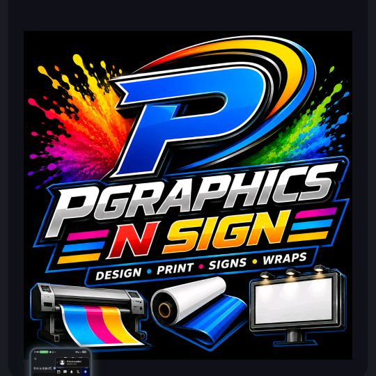 P Graphics & Sign logo